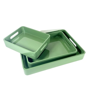 Luxury Lacquer Tray Custom Shape Decorative Serving Tray for Tea Coffee Food Serving <b>Kitchen</b> Dining <b>Table</b> - Product Image 6