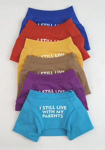 À l'intérieur de maman papa petite Miss bouledogue français Pet chien t-shirt gilet pour animaux de compagnie lettre impression chien à deux pattes tissu col rond gilet pour l'été - Product Image 4