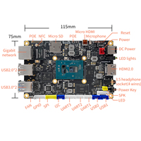 Youyeetoo X1 SBC carte mère 11ème génération JasperLake N5105 Quad Core X86 carte de développement Windows10/11/Ubuntu Minipc Kit