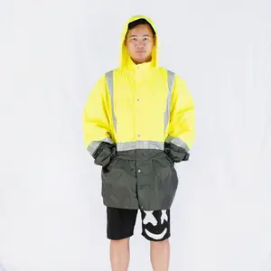 Phản Quang An Toàn Áo Khoác Cho Xe Máy Mens Phụ Nữ Đi Xe Đạp Polyester Mùa Đông Đường Giao Thông Parka