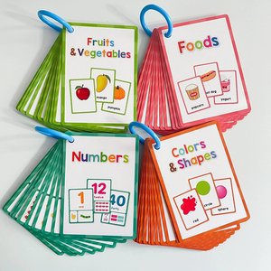 Vendita Diretta dalla Fabbrica di Giochi Educativi per Bambini, Carte Cognitive in Carta con Frutta e Verdura per l'Educazione della Prima Infanzia - Product Image 1