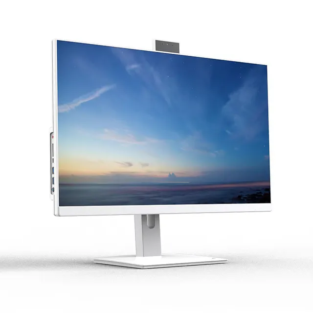 Computador desktop All In One Intel Core i5 i7 com UPS para escritório e escola, design fino de alta qualidade de 23,8 polegadas, tudo em um