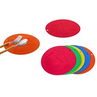 Sous-verre en silicone personnalisé antidérapant, résistant aux chocs et aux hautes températures, isolant thermique, tapis de table de cuisine, dessous de plat, modèle YS-11041