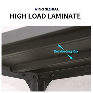 <span class=keywords><strong>Étagère</strong></span>s de rangement en acier à <span class=keywords><strong>angle</strong></span> en métal noir à 5 couches de service léger en gros - Product Image 3