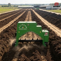 Machine à retourner le compost de fumier d'élevage pour le fumier de vache et les déchets organiques