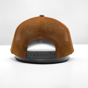 Gorras Trucker Personalizadas con Bordado y Parche Tejido, MOQ Bajo, para <span class=keywords><strong>Hombre</strong></span>, 6 Paneles, 100% Algodón, Estilo 112, Ajustables con Cierre a Presión, Malla Gris - Product Image 6