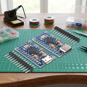 บอร์ดพัฒนา ZOPRO คุณภาพสูง ATMEGA32U4 Pro Micro SMD 5V/16M โมดูล Universal Serial Bus Updater Board พร้อมอินเทอร์เฟซ Type-C - Product Image 3