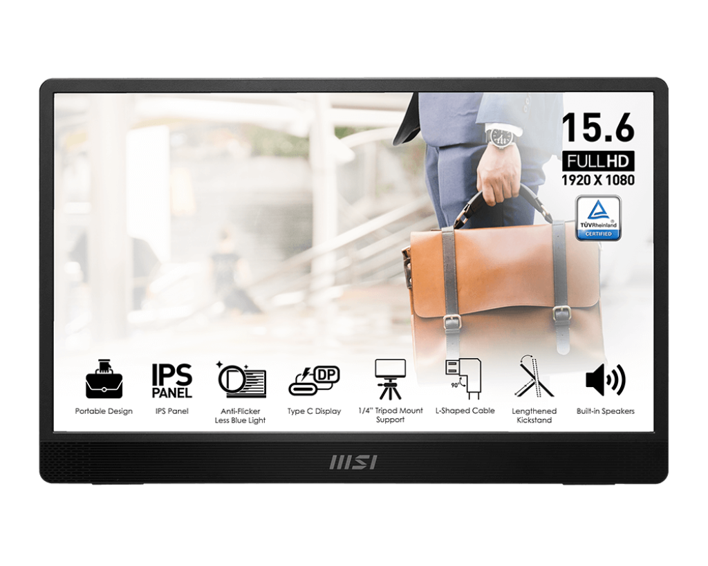 MSI PRO MP161 E2 - 15.6 Inch 2K IPS Monitor with 1920 X 1080