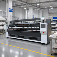 Équipement de blanchisserie commercial haute performance, machine d'alimentation industrielle, utilisation simple par un seul opérateur pour les draps d'hôtel