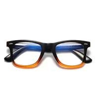 Monturas Ópticas Cuadradas TR90 de Moda para Hombre y Mujer, Gafas de Computadora con Protección Anti Luz Azul, Monturas Ópticas Modernas y Sencillas para Miopía