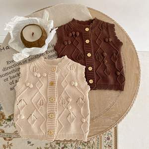 <span class=keywords><strong>Chaleco</strong></span> de punto de algodón con cuello en V y botones para bebé niñ<span class=keywords><strong>a</strong></span> de 0 <span class=keywords><strong>a</strong></span> 3 <span class=keywords><strong>a</strong></span>ños, colección Primavera 2026, diseño 'Hundred Tower' - Product Image 1