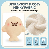 Peluche phoque blanc en stock, jouet en peluche doux pour enfants, cadeau et décoration intérieure, jouets lavables certifiés CE EN71 CPC ASTM F963