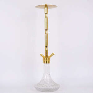 Venta al por mayor de hookahs dorados personalizables, juego de hookah combinado, hookah grande, hookah de cristal - Product Image 3