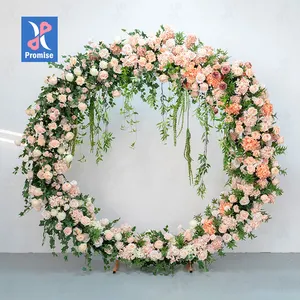 大型花环，圆形拱门婚礼背景装饰道具人造花套装