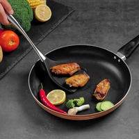 Ensemble d'ustensiles de cuisine en acier inoxydable spatule en silicone antiadhésive cuillère à soupe durable écumoire outil de cuisson au bois écologique friture sûre