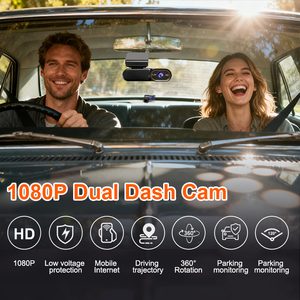 Caméra embarquée 4G 2 canaux 1080p HD, enregistreur vidéo de voiture, vision nocturne, double enregistreur de conduite, <span class=keywords><strong>DVR</strong></span> de voiture pour voiture - Product Image 2