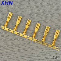 Konektor Kuningan Berpegas 2.8mm Langsung dari Pabrik, Terminal Strip Horizontal Tipe Lurus 110, Terminal Sekring Tekan Dingin