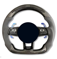 Volant en fibre de carbone LED pour Volkswagen MK7 GOLF GTI GTS R-LINE POLO SCIROCCO GTD GTE MK6 CC Passat Jetta Golf7.5 6R