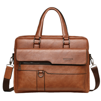 Grand sac à bandoulière vintage en cuir PU avec fermeture à glissière pour homme, sac à main porte-documents tendance avec logo personnalisé