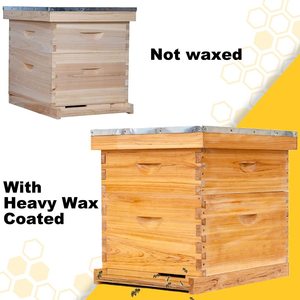 Kit de Colmena de Abejas de Madera Recubierta de Cera, Equipo de Apicultura, Marco de Madera para Colmena, Cajas de Colmena Langstroth, Logotipo Personalizado - Product Image 4