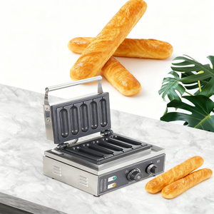 Profesyonel dereceli elektrikli Waffle makinesi süt sopa ve Hot Dog Waffle üretimi için yapışmaz kaplı gıda mahkemeleri için Ideal - Product Image 6