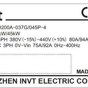 อินเวอร์เตอร์แปลงความถี่ Gd200a 018g 022p 4 18kw 22kw 380v ระบบควบคุมเวกเตอร์สามเฟส Ip20 - Product Image 5