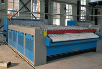 Machine à repasser et à plier les draps industrielle à double rouleau, chauffage électrique, moteur haute puissance, avec contrôle PLC