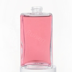 Botella <span class=keywords><strong>de</strong></span> Vidrio Cuadrada Pequeña <span class=keywords><strong>de</strong></span> Cuello Corto para Whisky y <span class=keywords><strong>Vodka</strong></span>, Diseño Nuevo, Envase <span class=keywords><strong>de</strong></span> Vidrio <span class=keywords><strong>de</strong></span> Alta Gama para Brandy y <span class=keywords><strong>Vodka</strong></span>, Botella Vacía Transparente - Product Image 6