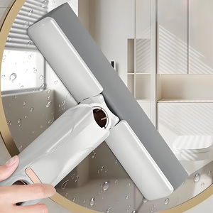 Mini vadrouille pliante humide sec ménage essuie-glace pour salle de bain cuisine bureau fenêtre utilisation mains libres avec éponge pliable - Product Image 2