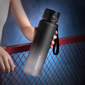 Taza de agua degradada de bebida directa de 1L con asas botella de agua deportiva de moda para estudiantes masculinos y femeninos conveniente para viajar - Product Image 4
