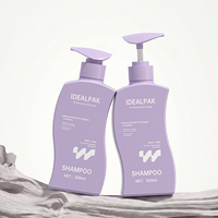 Emballage personnalisé OEM ODM en plastique vert pour shampoing et gel douche avec pompe de 300 ml, conditionneur