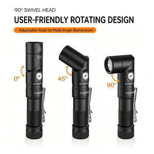 Nouvelle lampe torche tactique rotative <span class=keywords><strong>T21</strong></span> avec aimant, étanche IP66, AA 1400 lumens, laser, pour le camping, la pêche, le travail et l'entretien en extérieur - Product Image 4