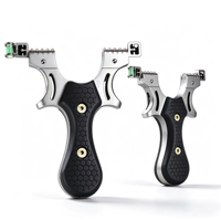 Slingshot en acier inoxydable pour adultes, professionnel, pour le tir sur cible en plein air, catapulte avec viseur réglable