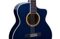 Guitare acoustique chinoise de 40 pouces, couleur bleue personnalisée, instrument de musique à vendre