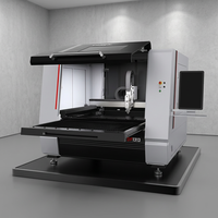 Découpeuse à fibre CNC 3 axes entièrement fermée Derek DF1313 avec contrôle Cypcut-FSCUT, haute précision pour la découpe de métaux jusqu'à 20 mm d'épaisseur