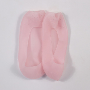 Chaussettes en gel hydratant en silicone souple pour le soin des pieds, protection contre les talons secs, gercés et exfoliés, semelles intérieures pour chaussures, pédicure - Product Image 5