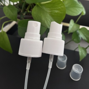 Pulverizador de niebla fina de 20mm <span class=keywords><strong>y</strong></span> 28mm, bomba atomizadora de plástico PP de resorte para Perfume, cosméticos, agua, 24/410 tamaños, botella con tapa de rosca para líquido - Product Image 1