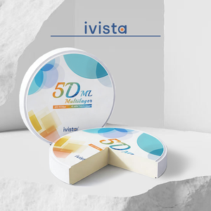 בלוק זירקוניה דנטלי 5D ML בעל קשיות גבוהה 650-950MPa ועמידות לכיפוף, במלאי, לעיבוד שבבי במעבדות שיניים - Product Image 2
