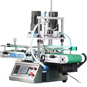 Machines de capsulage automatiques pneumatiques de bureau pour bouteilles rondes en plastique, pour boissons, eau et aliments, pour bouteilles en verre - Product Image 1
