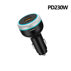 <span class=keywords><strong>Chargeur</strong></span> de voiture USB C haute puissance 230W, adaptateur PD 140W QC 45W, <span class=keywords><strong>chargeur</strong></span> de téléphone 3 ports Type C pour ordinateur portable <span class=keywords><strong>MacBook</strong></span> <span class=keywords><strong>iPhone</strong></span> iPad Samsung - Product Image 2