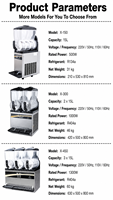 Machine à slush carbonaté à double réservoir pour cuisine commerciale avec moteur à économie d'énergie pour usage domestique et en restaurant