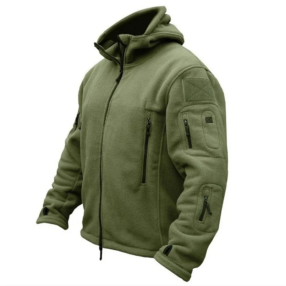 Plus Size Winter Fleece Jacke für Männer im Freien Sport Hooded Hiking Out Herren Freizeit jacken