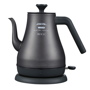 Bouilloire électrique compacte Jigo Gl-E202 en acier inoxydable avec bec long, cordon de 0,7 m, couvercle, infuseur et base rotative à 360°, chauffe en 4-6 minutes - Product Image 2