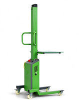 Chariot élévateur à plateforme électrique compact pour espaces étroits, élévation de 2 m, personnalisable, en acier inoxydable