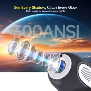 YDH-HY300X Mise au point électrique 4k HD Android 11 Projecteur portable 300ANSI <span class=keywords><strong>Cinéma</strong></span> extérieur 5W HiFi Haut-parleur de <span class=keywords><strong>bibliothèque</strong></span> de sons intégré - Product Image 4