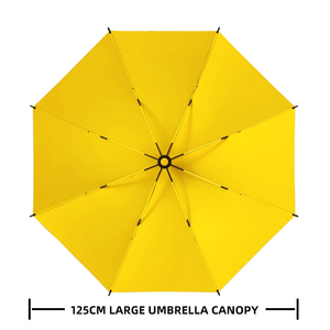 Mới chất lượng hàng đầu tương phản màu sắc thiết kế tự động mở dài xử lý ô màu vàng lớn Golf ô - Product Image 2