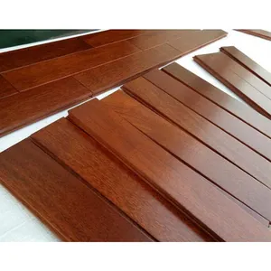 Wooden Flooring Prefinished High Durability Indonesia Merbau Solid Wood Flooring