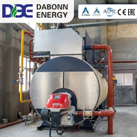 Chaudière à vapeur à gaz naturel de 2 tonnes/h, à tubes de fumée, automatique avec PLC, pour la transformation alimentaire et la production laitière