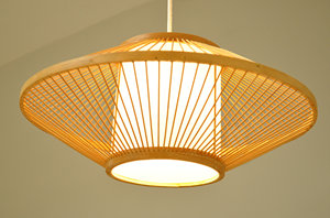 Ellipsoid Bamboo Lampshade Pendant Light Handmade Natural Bamboo <b>Ceiling</b> Shade Eco Lantern OEM Supplier Vietnam - Product Image 6