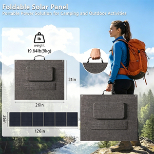 Panneaux solaires pliables ETFE haute efficacité <span class=keywords><strong>300</strong></span>/400/600W, chargeur portable compatible avec les stations d'alimentation Jackery/<span class=keywords><strong>EcoFlow</strong></span>/Bluetti - Product Image 2